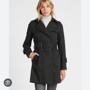 Banana Republic Black Trench Coat